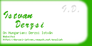 istvan derzsi business card